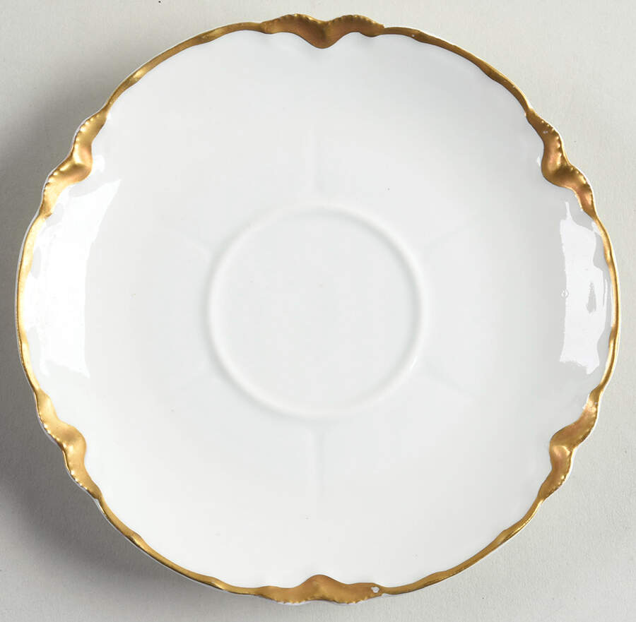 Ranson (Gold Trim) Saucer for Flat Cup by Haviland-1