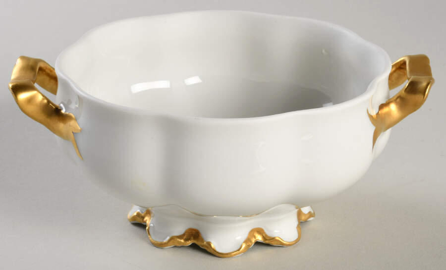 Ranson (Gold Trim) Covered Soup Bowl No Lid by Haviland-1