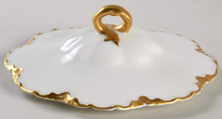 Ranson (Gold Trim) Lid for Covered Soup Bowl by Haviland-1