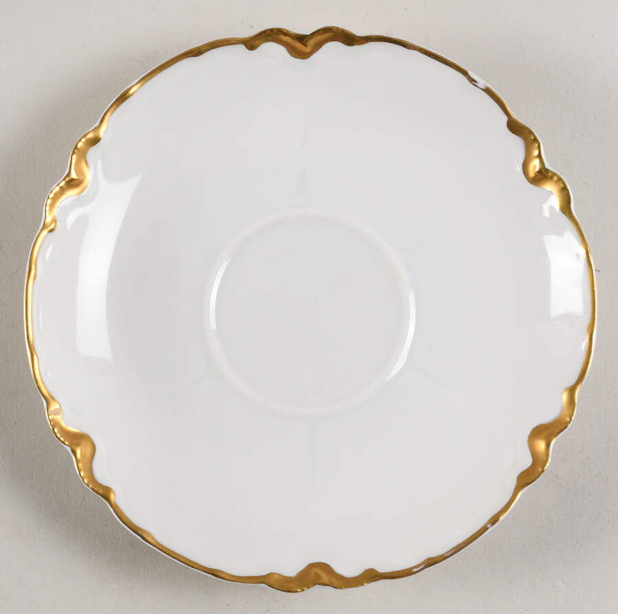 Ranson (Gold Trim) Saucer for Chocolate Cup by Haviland-1