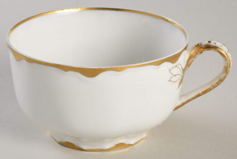 Ranson (Gold Trim) Flat Cup by Haviland-1
