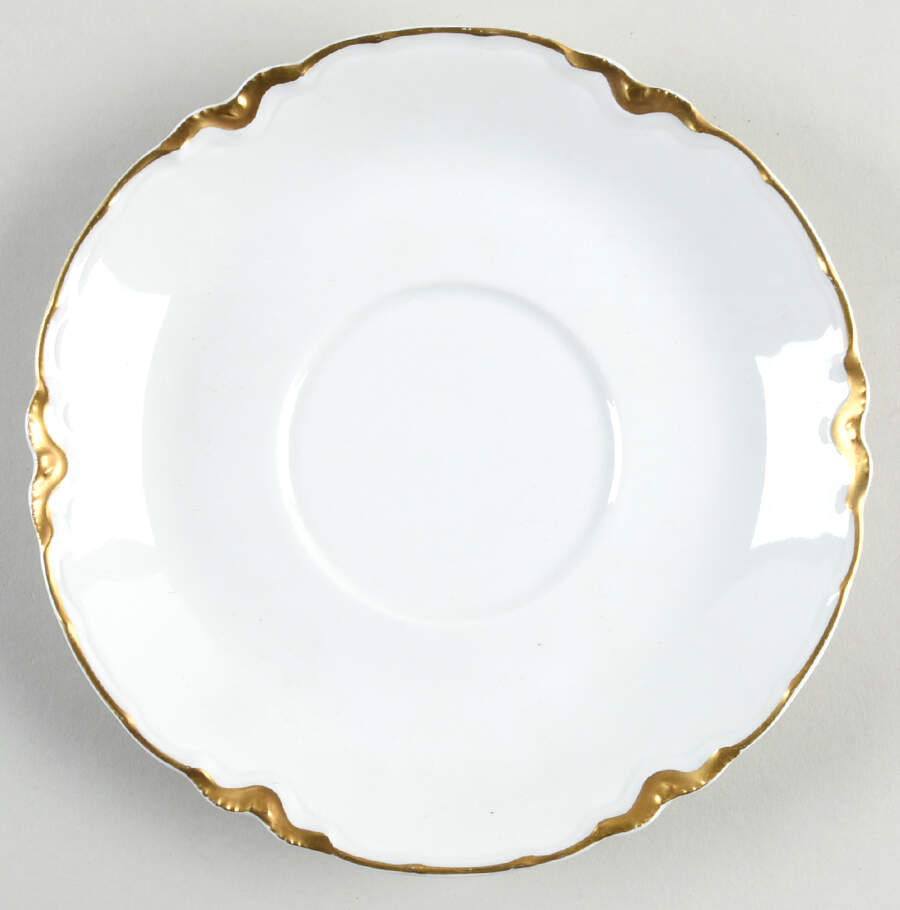 Ranson (Gold Trim) Saucer for Cream Soup Bowl by Haviland-1