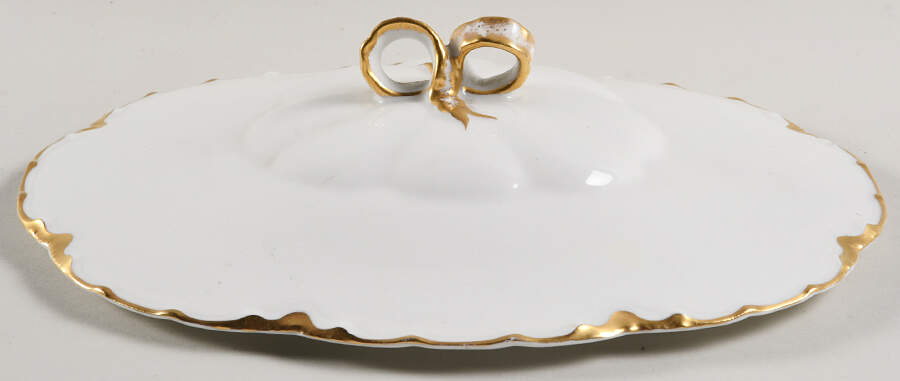 Ranson (Gold Trim) Lid for Oval Vegetable by Haviland-1