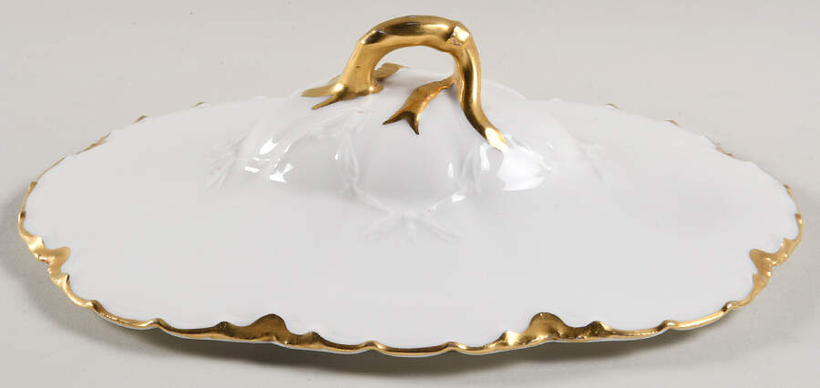 Ranson (Gold Trim) Lid for Oval Vegetable by Haviland-1