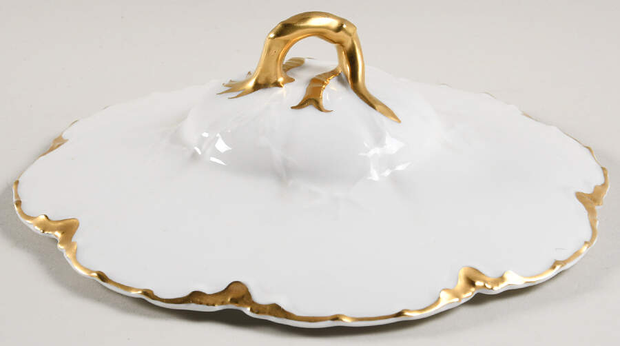 Ranson (Gold Trim) Lid for Round Vegetable by Haviland-1
