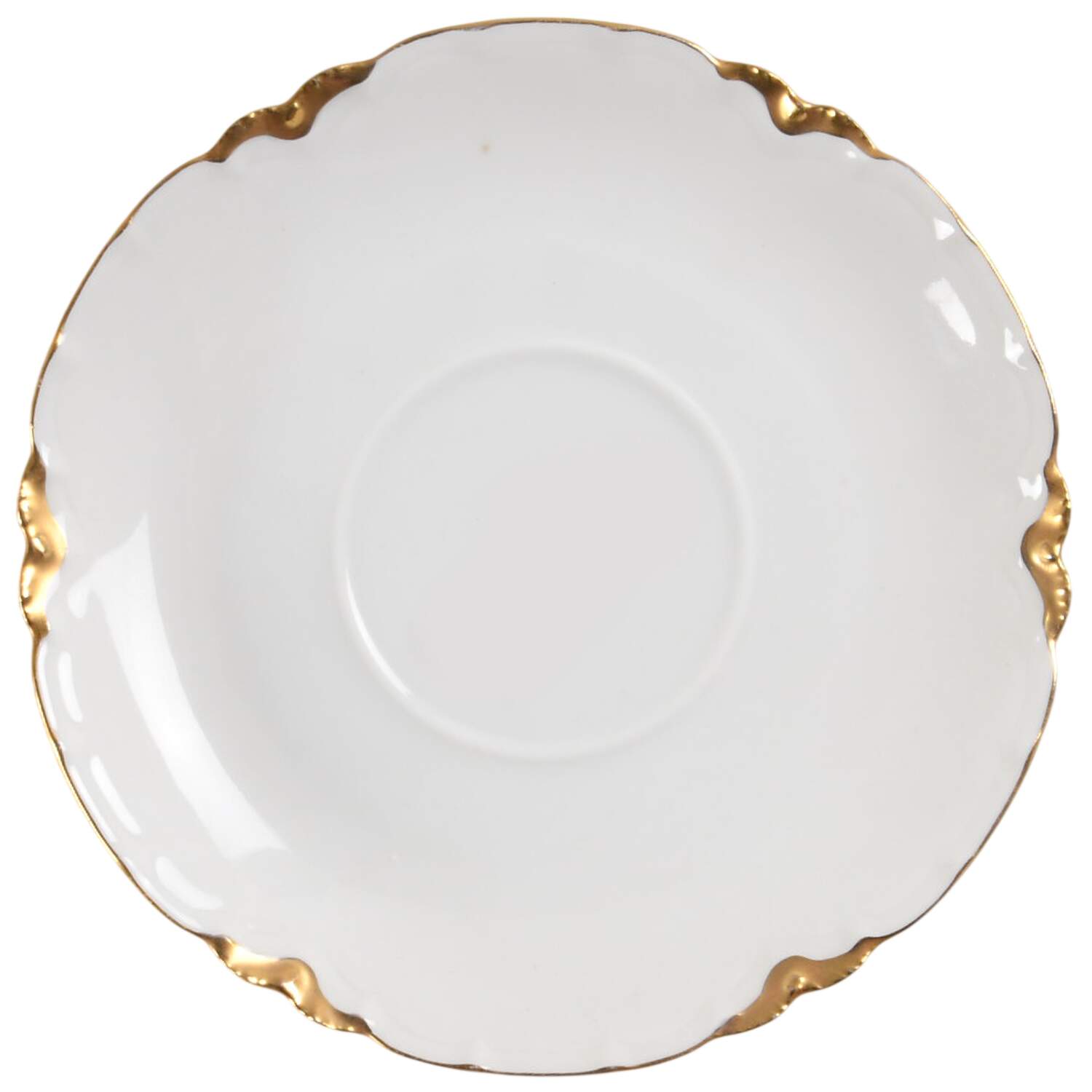 Ranson (Gold Trim) Saucer for Flat Cup by Haviland-1