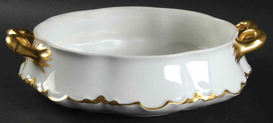 Ranson (Gold Trim) Round Vegetable No Lid by Haviland-1
