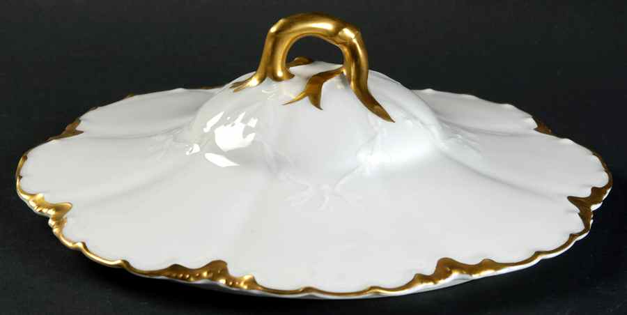 Ranson (Gold Trim) Lid for Round Vegetable by Haviland-1