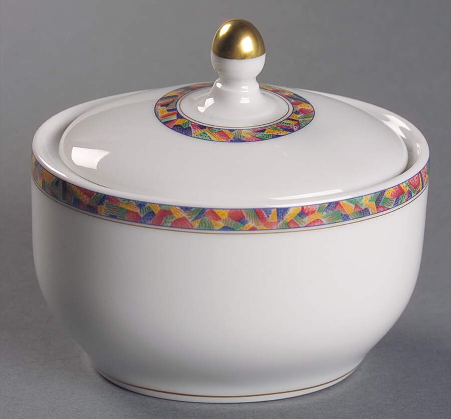 Reve De Peintre Sugar Bowl & Lid by Haviland-1