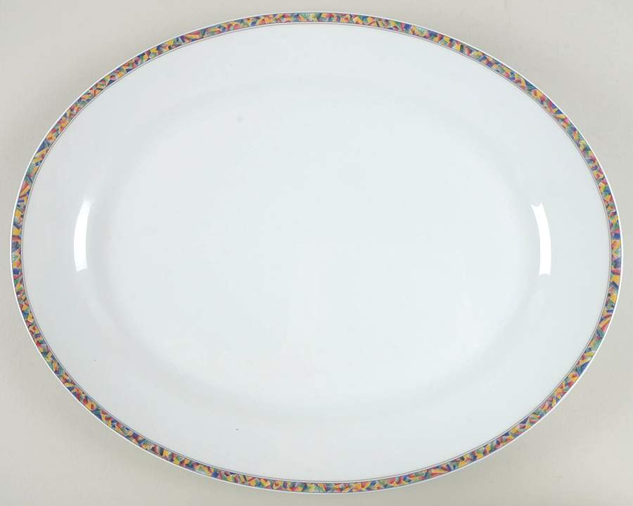 Reve De Peintre 15" Oval Serving Platter by Haviland-1