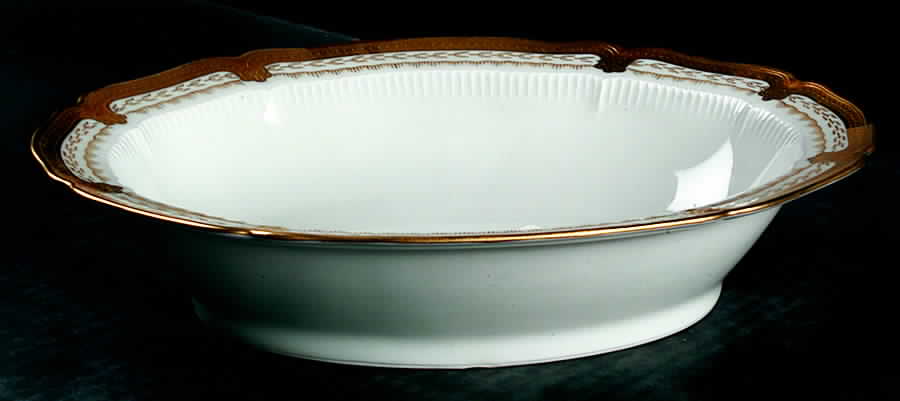 Regis Gold 9" Oval Vegetable Bowl by Haviland-1