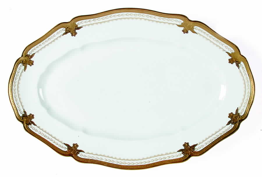 Regis Gold 18" Oval Serving Platter by Haviland-1