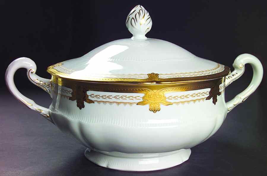 Regis Gold Tureen &  Lid by Haviland-1