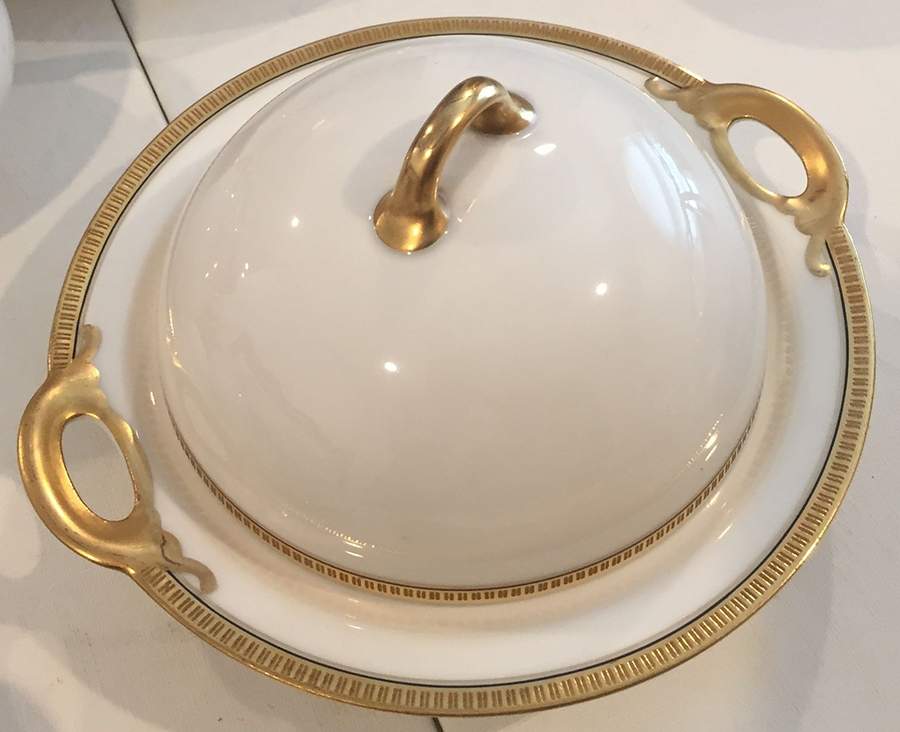Rembrant Round Covered Butter by Haviland-1