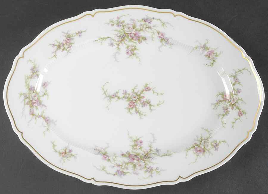 Remembrance 14" Oval Serving Platter by Haviland-1