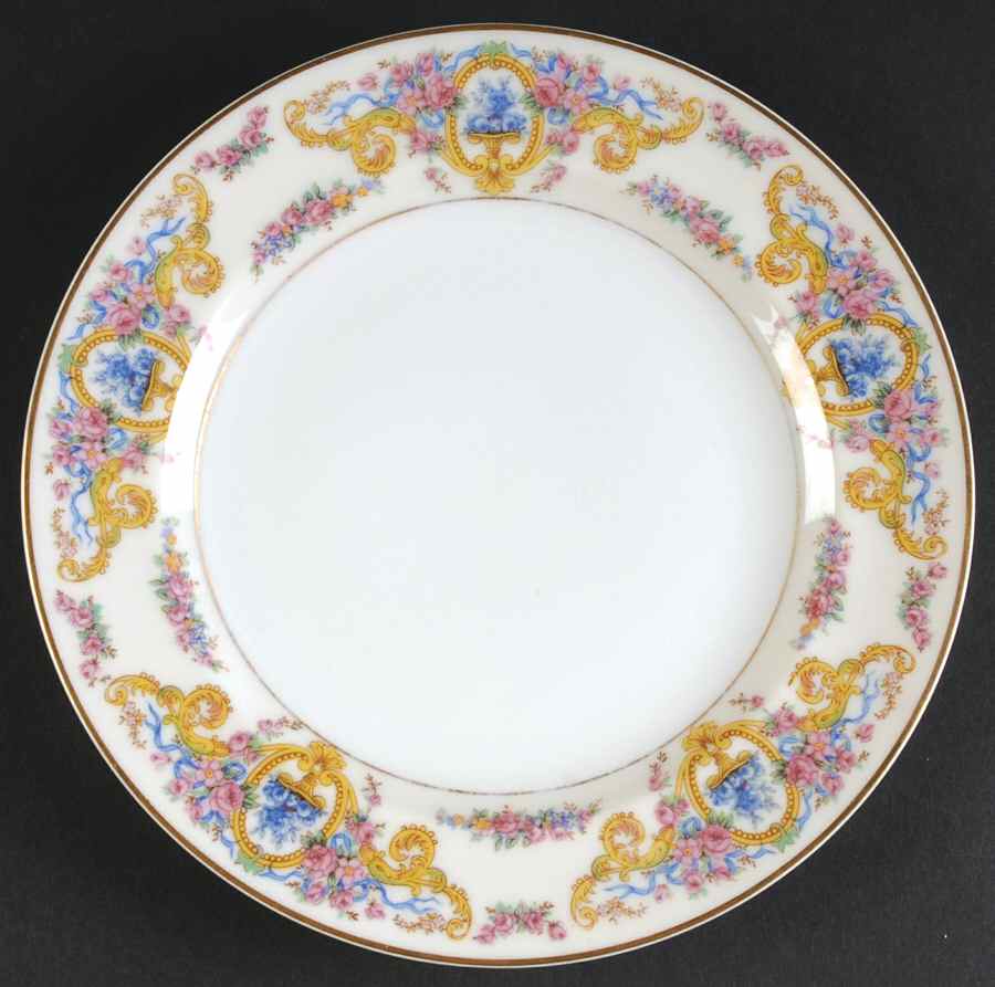 Renaissance (Urns of Flowers) Luncheon Plate by Haviland-1