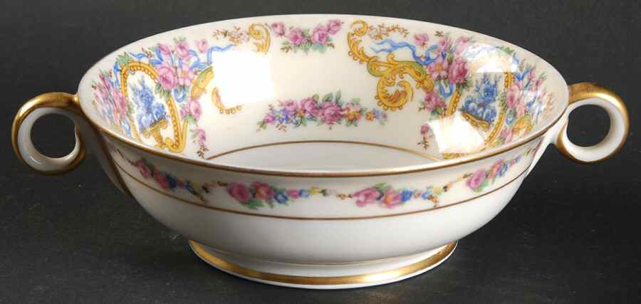 Renaissance (Urns of Flowers) Footed Cream Soup Bowl by Haviland-1
