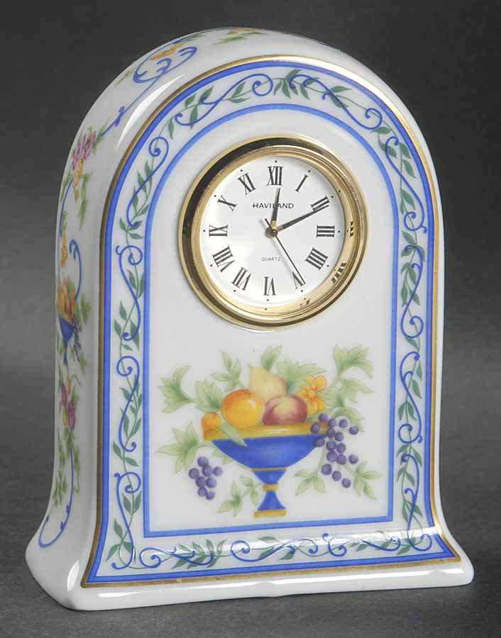 Renaissance (Urns of Fruit) Quartz Clock by Haviland-1