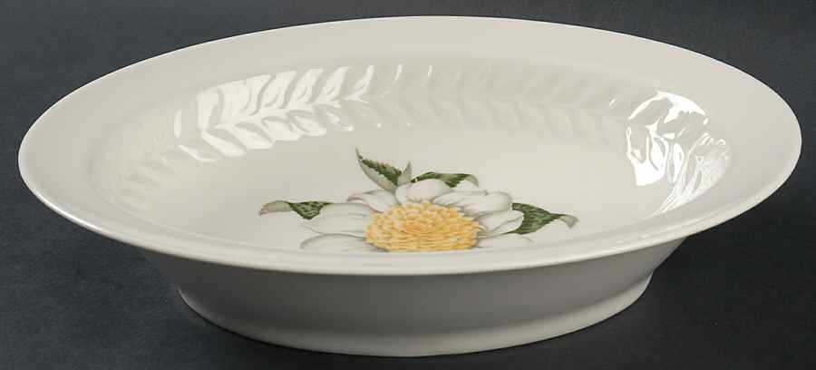 Regents Park Camellia 9" Oval Vegetable Bowl by Haviland-1