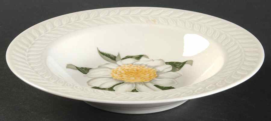 Regents Park Camellia Rim Soup Bowl by Haviland-1