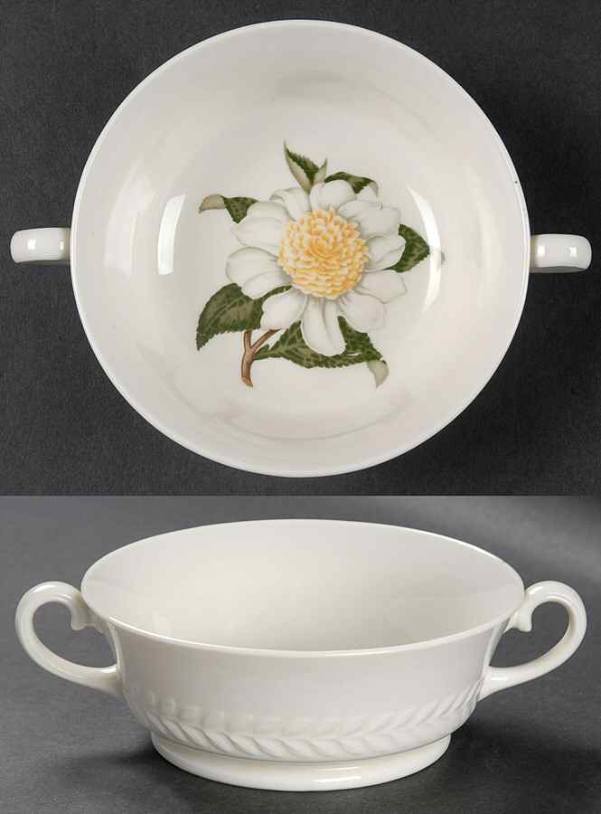 Regents Park Camellia Footed Cream Soup Bowl by Haviland-1