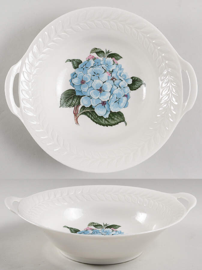 Regents Park Hydrangea 10" Round Vegetable Bowl by Haviland-1