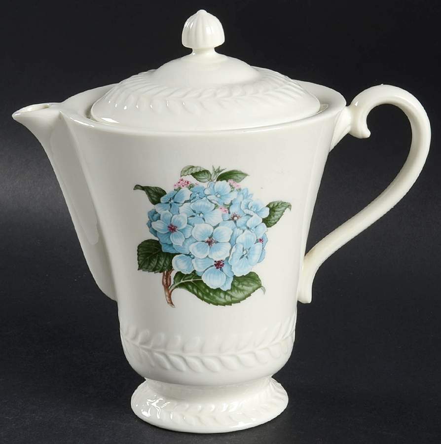 Regents Park Hydrangea Coffee Pot & Lid by Haviland-1