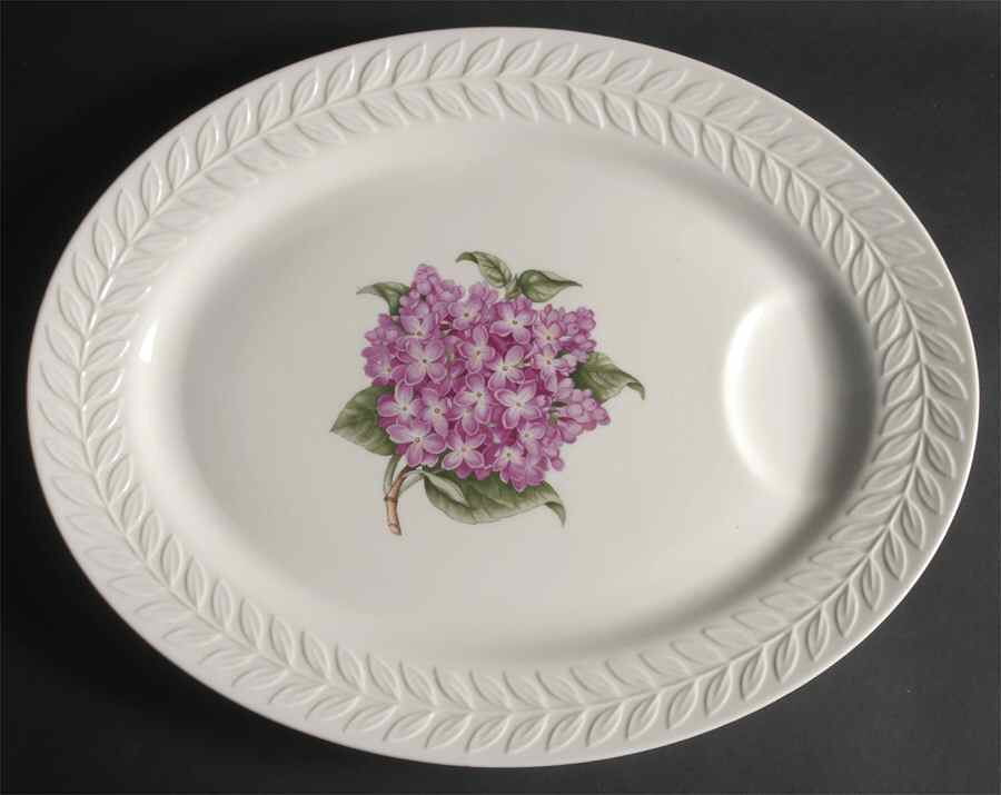 Regents Park Lilac 16" Oval Serving Platter by Haviland-1
