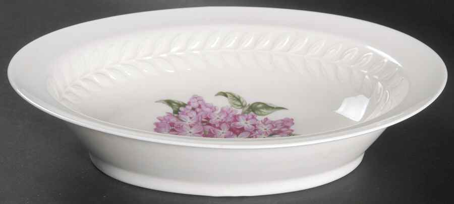 Regents Park Lilac 9" Oval Vegetable Bowl by Haviland-1