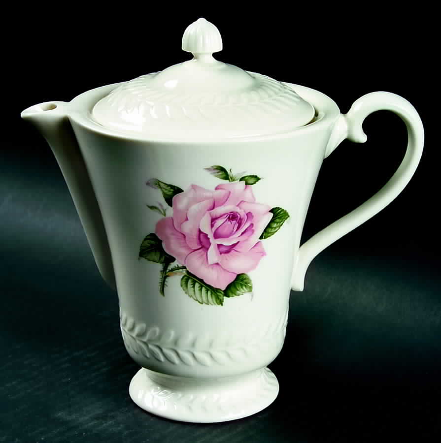 Regents Park Rose Coffee Pot & Lid by Haviland-1