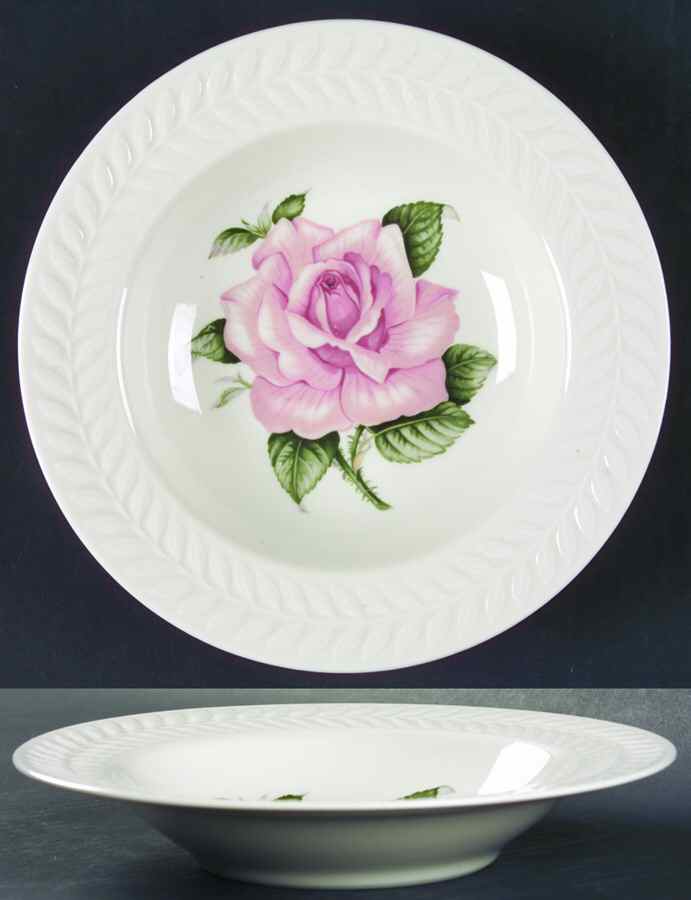 Regents Park Rose Rim Soup Bowl by Haviland-1