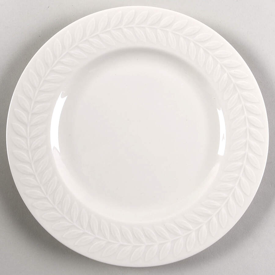 Regents Park White Luncheon Plate by Haviland-1