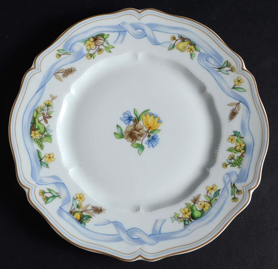 Ribbon Salad Plate by Haviland-1