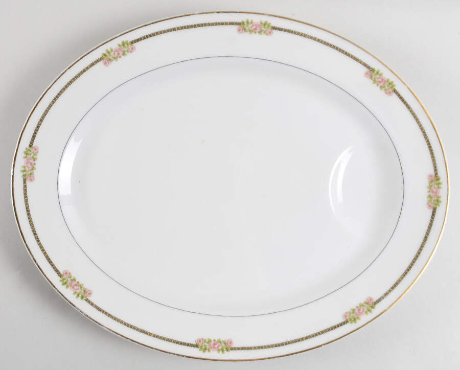 Richmond 15" Oval Serving Platter by Haviland-1