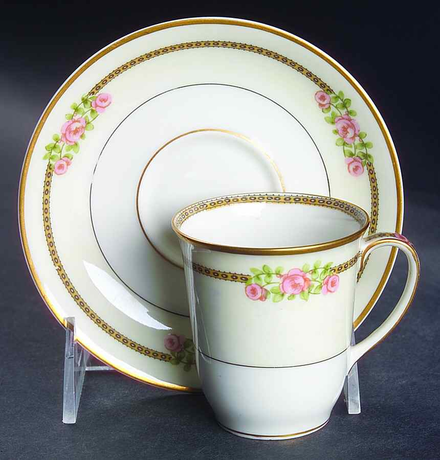 Richmond Chocolate Cup & Saucer Set by Haviland-1