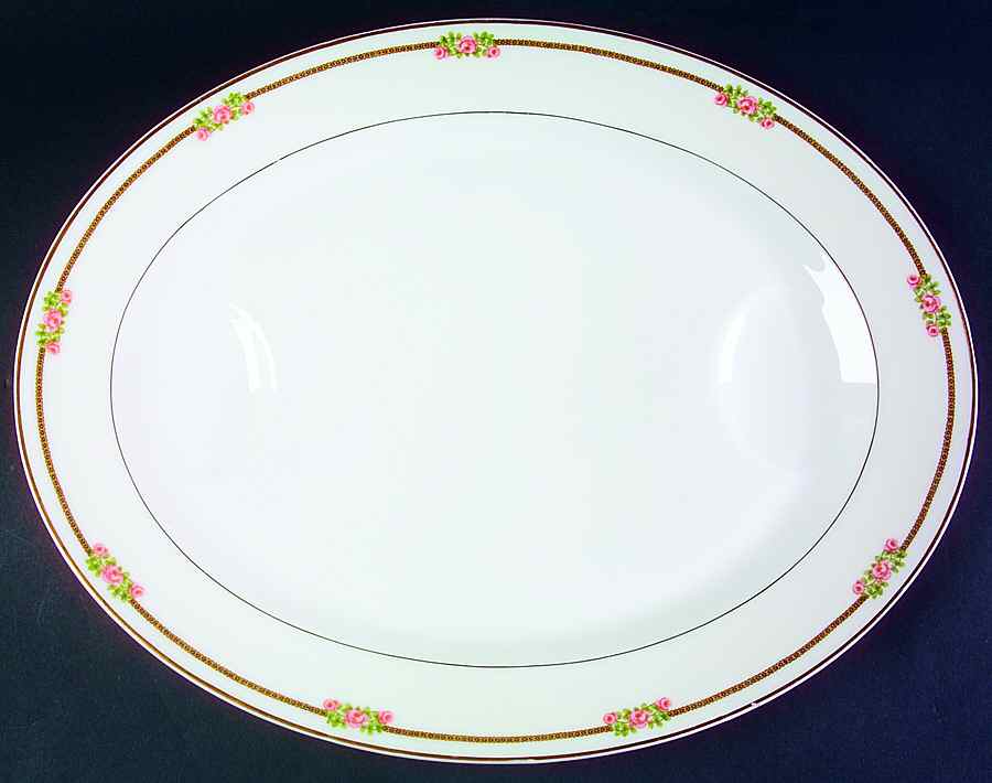 Richmond 17" Oval Serving Platter by Haviland-1