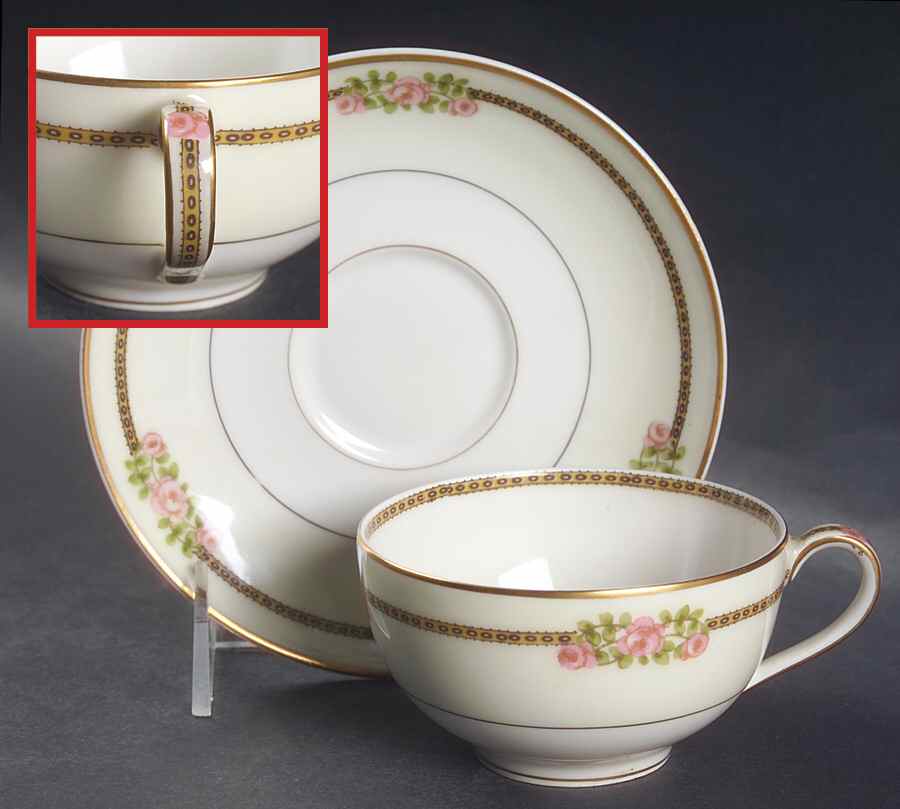 Richmond Flat Cup & Saucer Set by Haviland-1