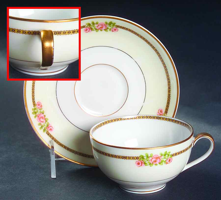 Richmond Flat Cup & Saucer Set by Haviland-1
