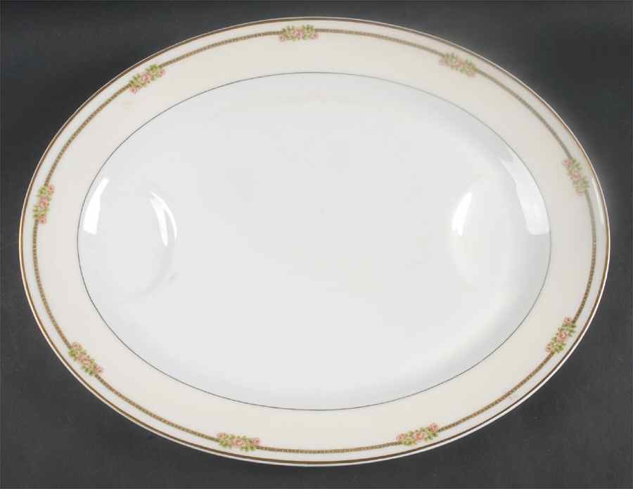 Richmond 18" Oval Serving Platter by Haviland-1