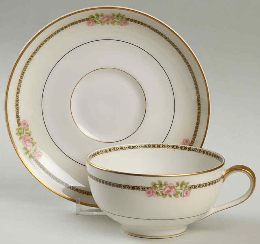 Richmond Flat Cup & Saucer Set by Haviland-1