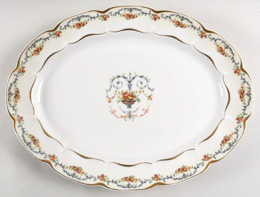 Riviera 16" Oval Serving Platter by Haviland-1