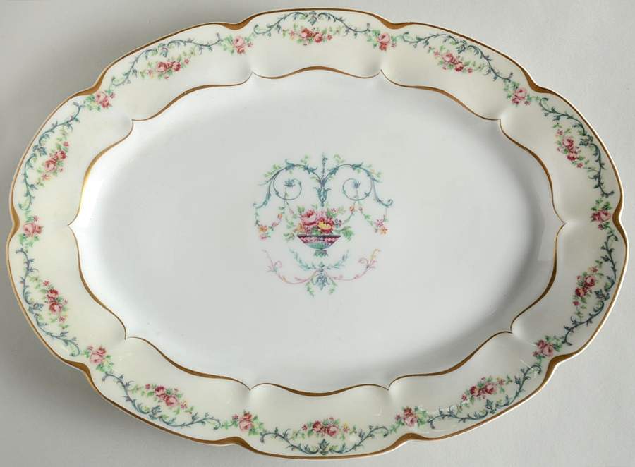 Riviera 13" Oval Serving Platter by Haviland-1