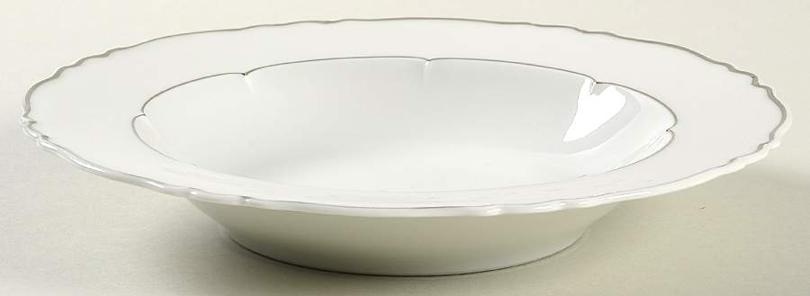 Rivoli (Platinum Trim) Rim Soup Bowl by Haviland-1