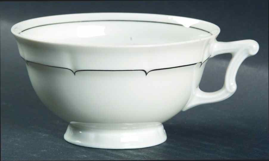 Rivoli (Platinum Trim) Footed Cup by Haviland-1