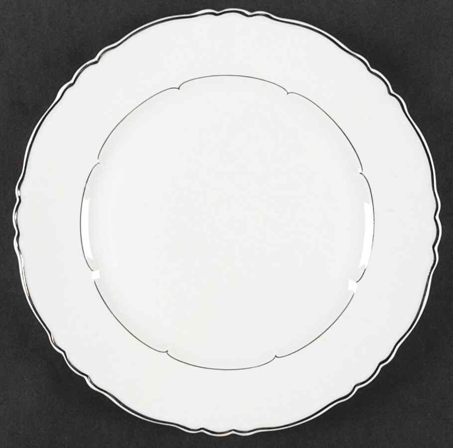 Rivoli (Platinum Trim) Dinner Plate by Haviland-1