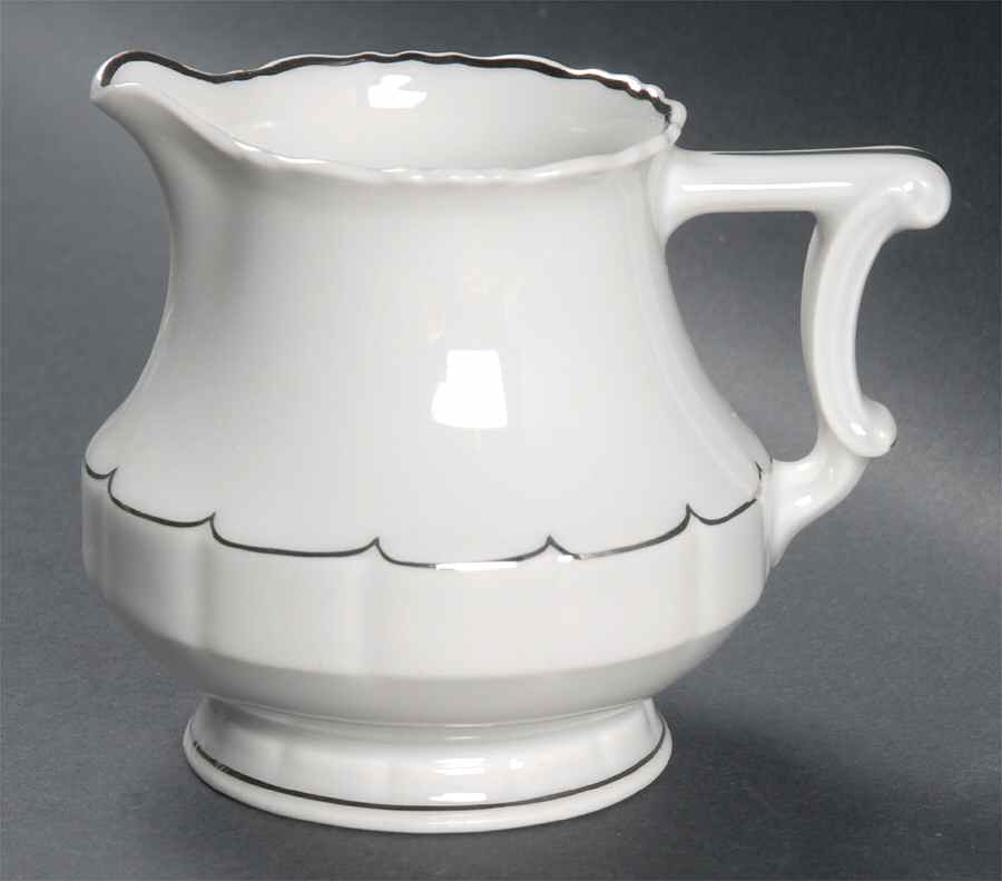 Rivoli (Platinum Trim) Creamer by Haviland-1