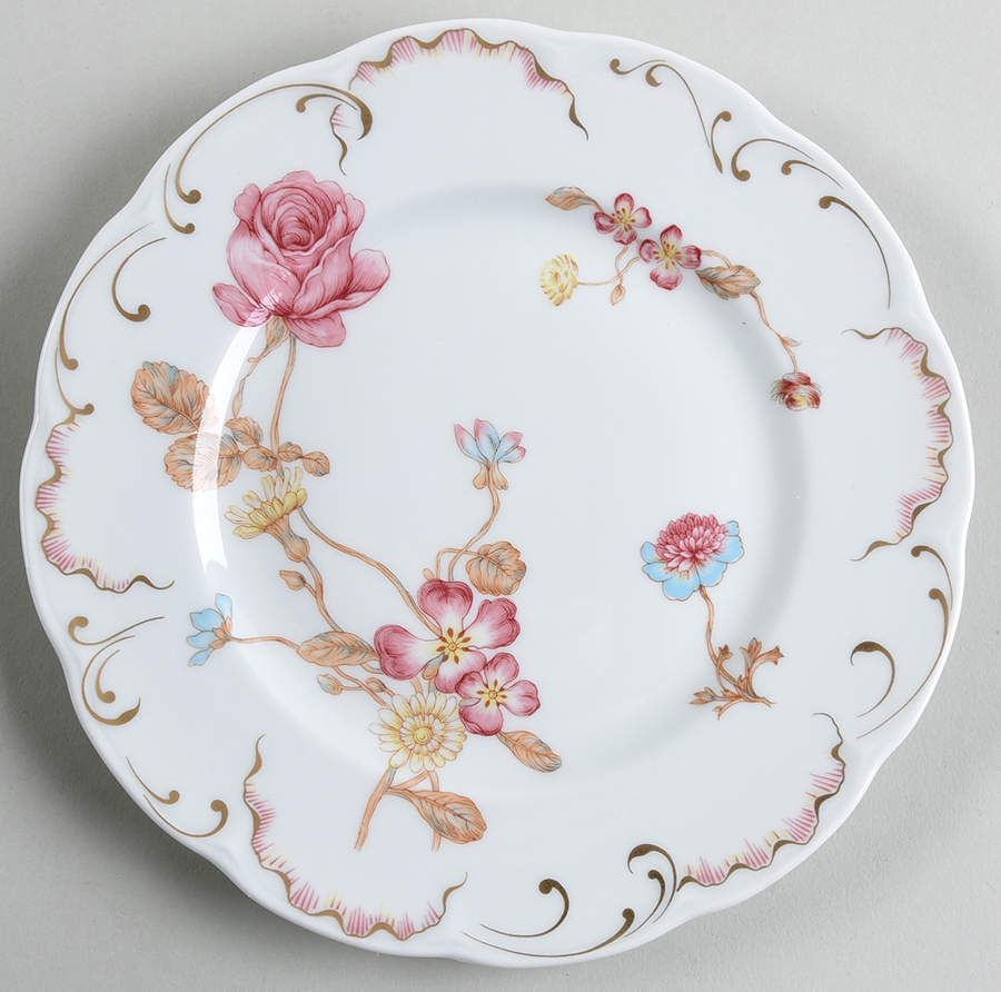 Roses De France Salad Plate by Haviland-1