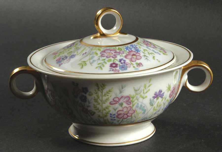Rock Garden Sugar Bowl & Lid by Haviland-1