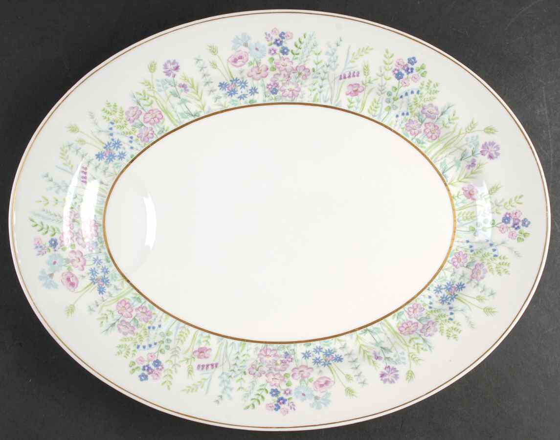 Rock Garden 16" Oval Serving Platter by Haviland-1