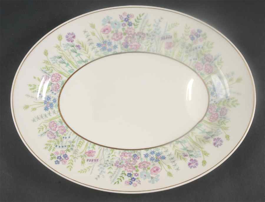 Rock Garden 13" Oval Serving Platter by Haviland-1